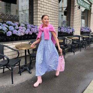 H&M Smocked Cotton Dress